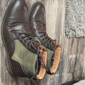 Steve Madden Dark Brown and Olive Boots
